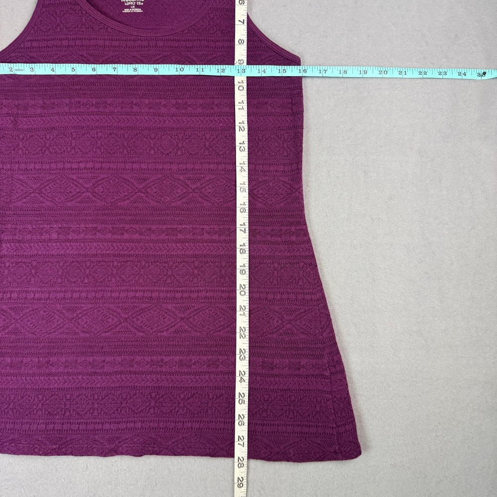VTG Mossimo Semi-Sheer Knit Tank Top Y2K Indie Sleaze Textured L Whimsigoth 90's - Picture 5 of 6